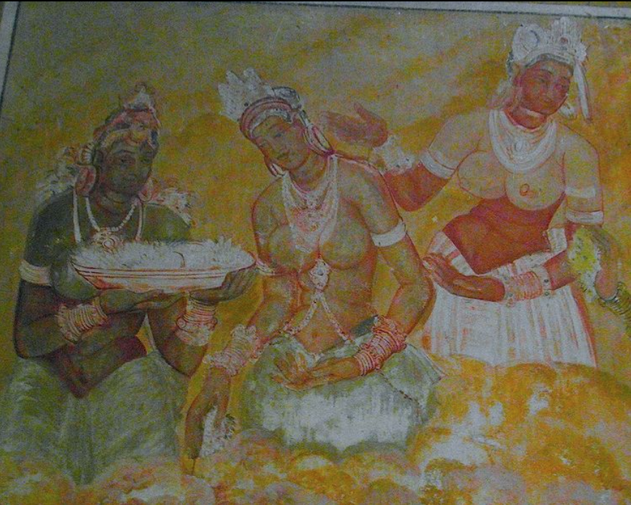 Malerei im Tempel von Pidurangala