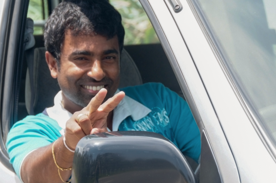 Nuga ist Fahrer für Sri Lanka