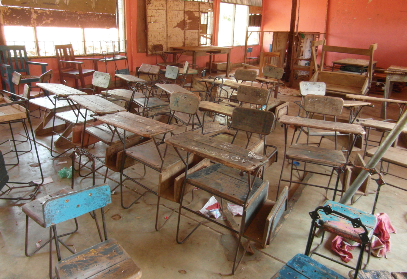 Klassenzimmer einer Schule in Sri Lanka