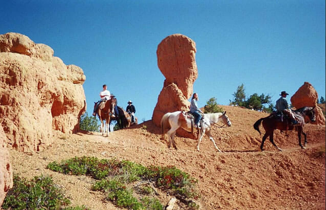 Red Canyon trail rides - foocredit from the homepage bookings@redcanyontrailrides.com